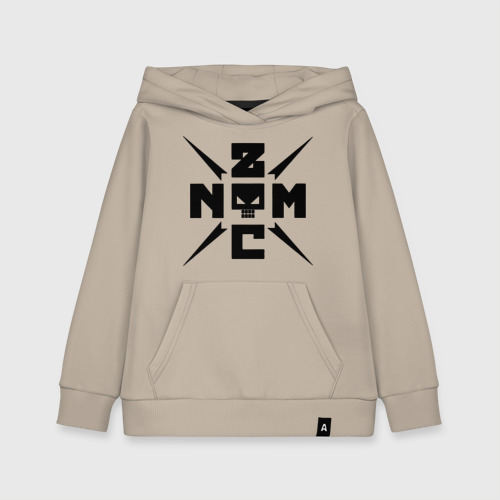 Детская толстовка хлопок Noize MC logo, цвет миндальный