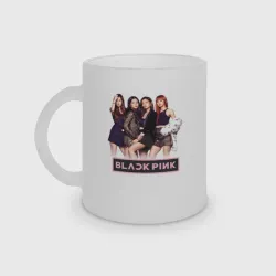Кружка матовая стеклянная Rose Blackpink K-pop