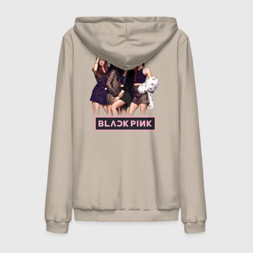 Мужская толстовка на молнии хлопок Rose Blackpink K-pop
