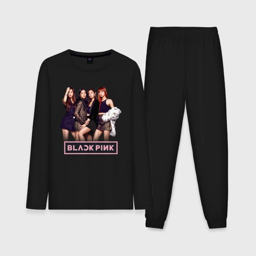 Мужская пижама с лонгсливом хлопок Rose Blackpink K-pop