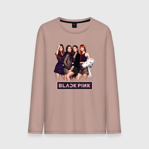 Мужской лонгслив хлопок Rose Blackpink K-pop