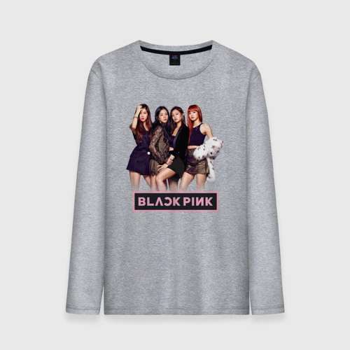Мужской лонгслив хлопок Rose Blackpink K-pop