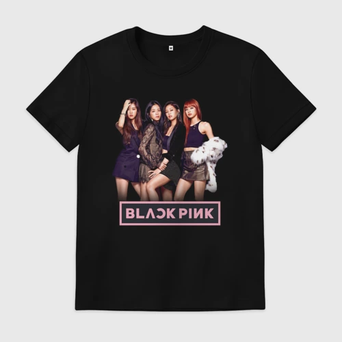 Мужская футболка хлопок Rose Blackpink K-pop