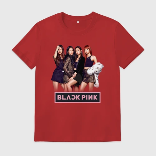 Мужская футболка хлопок Rose Blackpink K-pop