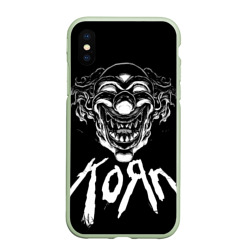 Чехол для iPhone XS Max матовый KoЯn - clown face