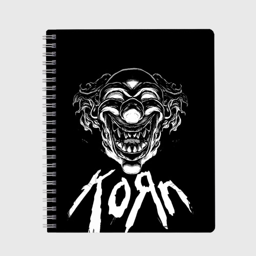 Тетрадь KoЯn - clown face, цвет линия