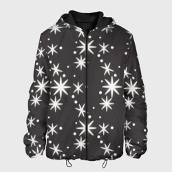 Мужская куртка 3D Звёздные снежинки