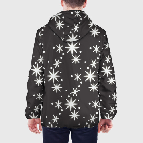 Мужская куртка 3D Звёздные снежинки, цвет 3D печать - фото 5