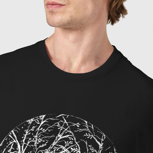 Мужская футболка хлопок KoЯn - creek, цвет черный - фото 6