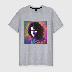 Мужская футболка хлопок Slim Jim Morrison few color digital Art