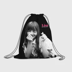 Рюкзак-мешок 3D Blackpink Lisa Sign of love