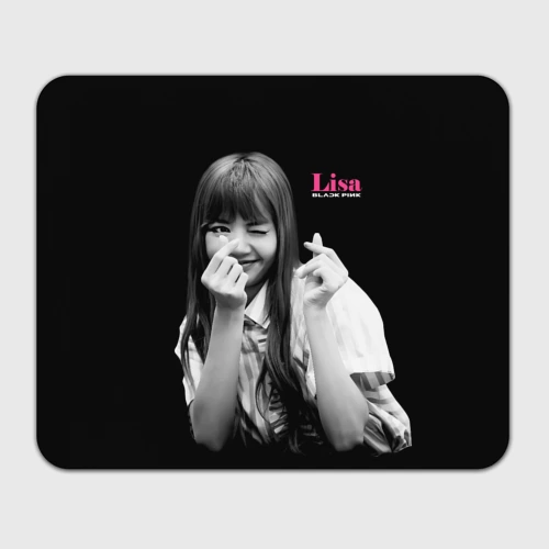 Прямоугольный коврик для мышки Blackpink Lisa Sign of love