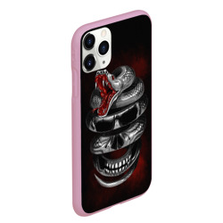 Чехол для iPhone 11 Pro Max матовый Snake skull - фото 2