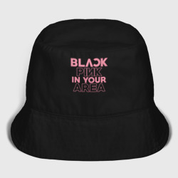 Мужская панама хлопок Black pink in your area -  минимализм