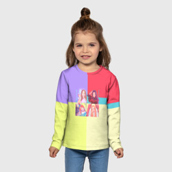Детский лонгслив 3D Блек Пинк - разноцветный - фото 2