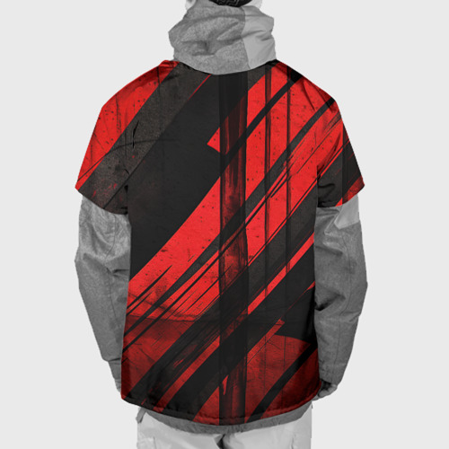 Накидка на куртку 3D CS GO black and red, цвет 3D печать - фото 2