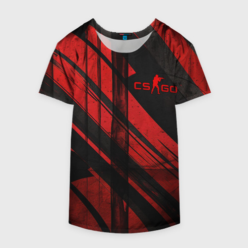 Накидка на куртку 3D CS GO black and red, цвет 3D печать - фото 4