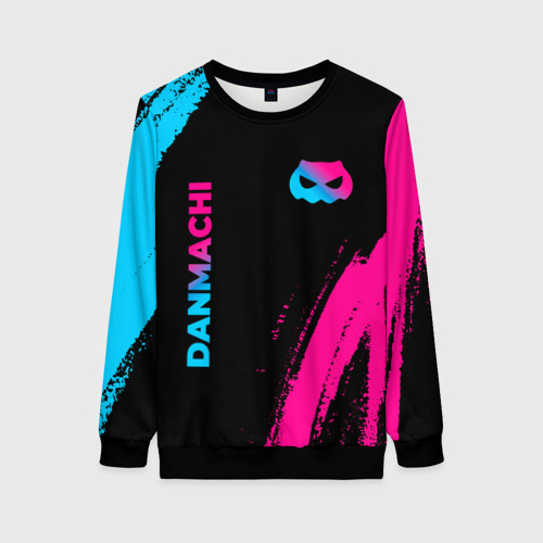 Женский свитшот 3D DanMachi - neon gradient: надпись, символ, цвет 3D печать