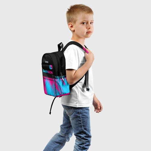 Детский рюкзак 3D DanMachi - neon gradient: символ сверху - фото 2