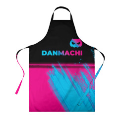 Фартук 3D DanMachi - neon gradient: символ сверху
