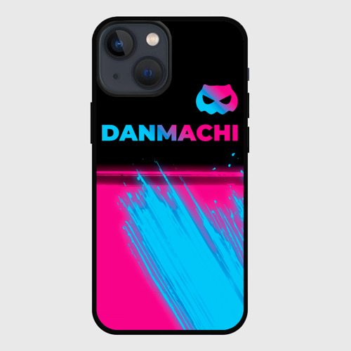 Чехол для iPhone 13 mini DanMachi - neon gradient: символ сверху