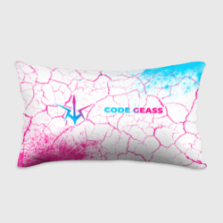 Подушка 3D антистресс Code Geass neon gradient style: надпись и символ