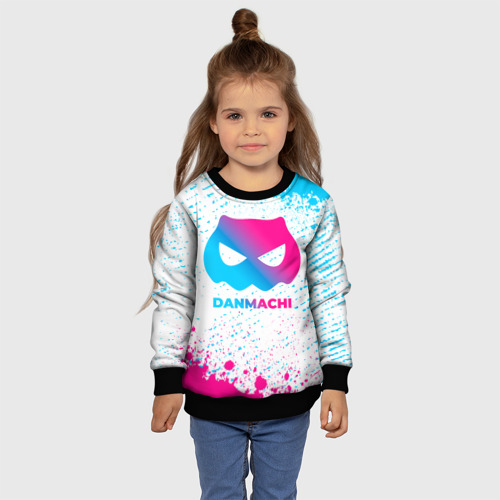 Детский свитшот 3D DanMachi neon gradient style, цвет 3D печать - фото 7