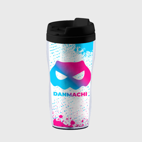 Термокружка-непроливайка DanMachi neon gradient style