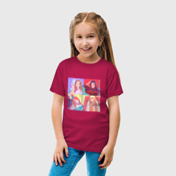Детская футболка хлопок Colorful Black Pink - фото 2