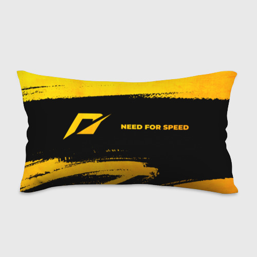 Подушка 3D антистресс Need for Speed - gold gradient: надпись и символ