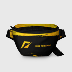 Поясная сумка 3D Need for Speed - gold gradient: надпись и символ