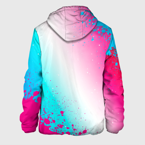 Мужская куртка 3D Warframe neon gradient style: надпись, символ, цвет 3D печать - фото 2