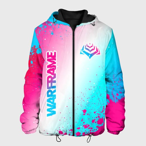 Мужская куртка 3D Warframe neon gradient style: надпись, символ, цвет 3D печать