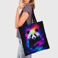 Шоппер 3D Панда и краски - фото 2