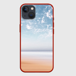 песчаный пляж и красивое небо  – Чехол для iPhone 13 с принтом купить
