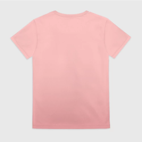 Женская футболка 3D с принтом Постучись в мою дверь: Серкан, вид сзади #1