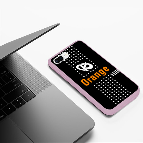 Чехол для iPhone 7Plus/8 Plus матовый Karmine Corp форма, цвет розовый - фото 5