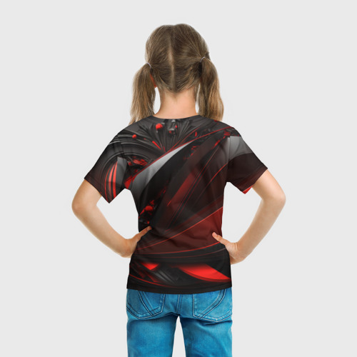 Детская футболка 3D CS GO red and black, цвет 3D печать - фото 6