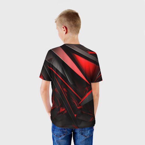 Детская футболка 3D CS GO black red, цвет 3D печать - фото 4