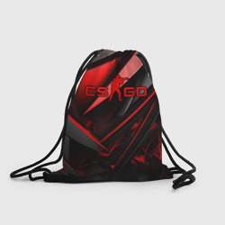 Рюкзак-мешок 3D CS GO black red
