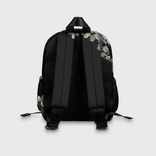 Детский рюкзак 3D с принтом Blackpink   flowers, вид сзади #2