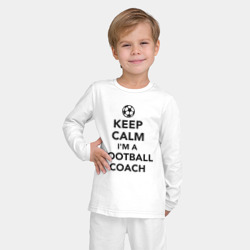 Детская пижама с лонгсливом хлопок Успокойся, я футбольный тренер - фото 2