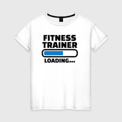 Женская футболка хлопок Тренер по фитнесу