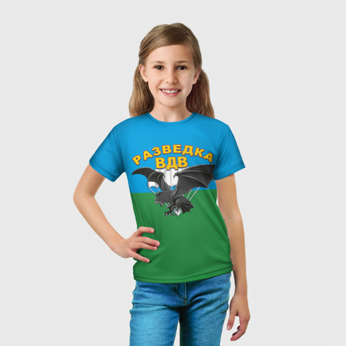 Детская футболка 3D Разведка ВДВ, цвет 3D печать - фото 5
