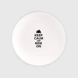 Тарелка Keep calm and ride on