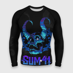 Мужской рашгард 3D Sum41 horns skull