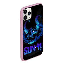 Чехол для iPhone 11 Pro Max матовый Sum41 horns skull - фото 2