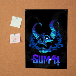 Постер Sum41 horns skull - фото 2