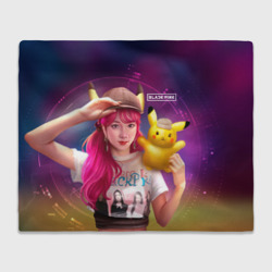 Плед 3D Jisoo and Pikachu