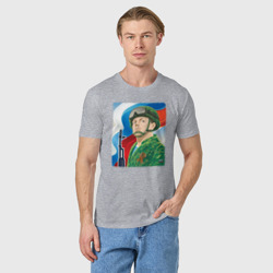Мужская футболка хлопок Солдат России - фото 2